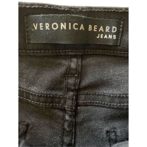 Veronica Beard Jeans 10" baby boot raven black women's size 25 J07400003 - Picture 5 of 8